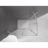 Mexen Velar Duo cabine de douche coulissante 100 x 90 cm, transparent, nickel brossé - 871-100-090-02-97