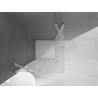 Mexen Velar Duo klizna tuš kabina 90 x 90 cm, mat staklo, brušeni nikal - 871-090-090-32-97