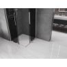 Mexen Velar Duo sliding shower enclosure 90 x 90 cm, graphite, brushed nickel - 871-090-090-42-97