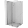 Mexen Velar L Duo cabine de douche coulissante 90 x 80 cm, transparent, chrome - 871-090-080-02-03-01