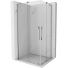 Mexen Velar L Duo dušiinurk liuguks 90 x 80 cm, läbipaistev, kroom - 871-090-080-02-03-01