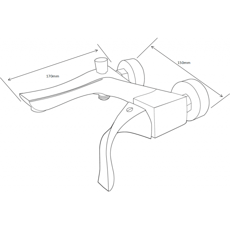 Mexen Estrella DQ02 Buedzëmmer Set, Chrom - 72303DQ02-00
