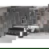 Mexen Velar L Duo Duschkabine schiebbar 90 x 80 cm, transparent, chrom - 871-090-080-02-03-01