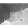 Mexen Velar L Duo dušiinurk liuguks 90 x 80 cm, läbipaistev, kroom - 871-090-080-02-03-01