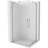 Mexen Velar L Duo Schiebeduschkabine 90 x 80 cm, matt, Chrom - 871-090-080-02-33-01