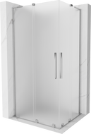 Mexen Velar L Duo Schiebeduschkabine 90 x 80 cm, matt, Chrom - 871-090-080-02-33-01