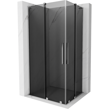 Mexen Velar L Duo kabina prysznicowa rozsuwana 90 x 80 cm, grafit, chrom - 871-090-080-02-43-01