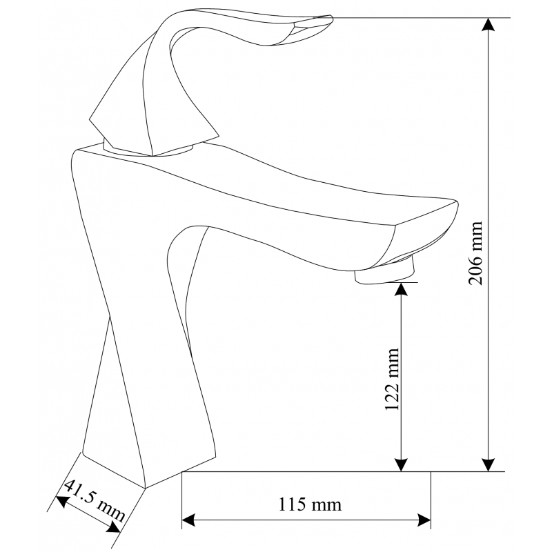 Mexen Estrella DQ02 ensemble de bain, doré - 72303DQ02-50