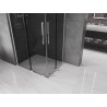 Mexen Velar L Duo kabina prysznicowa rozsuwana 100 x 90 cm, grafit, chrom - 871-100-090-02-43-01