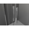 Mexen Velar L Duo klizni tuš kabina 100 x 90 cm, grafit, krom - 871-100-090-02-43-01