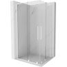 Mexen Velar L Duo klizna tuš kabina 100 x 90 cm, prozirna, bijela - 871-100-090-02-03-20