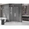 Mexen Velar L Duo kabina prysznicowa rozsuwana 90 x 80 cm, szron, biała - 871-090-080-02-33-20