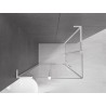 Mexen Velar L Duo liuguksega dušinurk 90 x 80 cm, läbipaistev, valge - 871-090-080-02-03-20