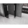 Mexen Velar L Duo sliding shower enclosure 90 x 80 cm, graphite, white - 871-090-080-02-43-20