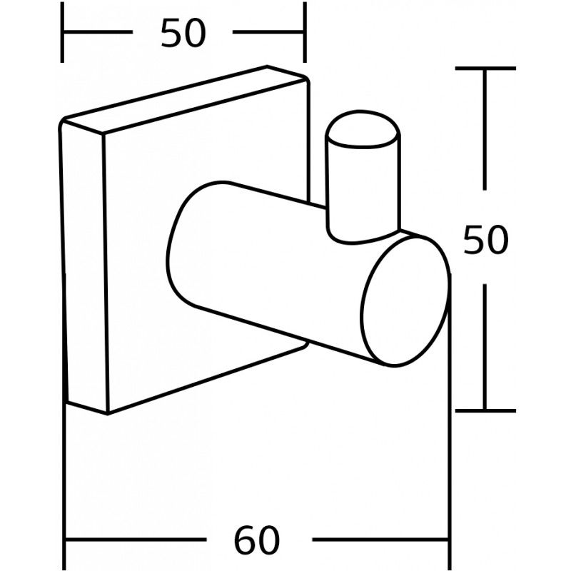 Mexen Rufo handdukshållare, krom - 7050935-00