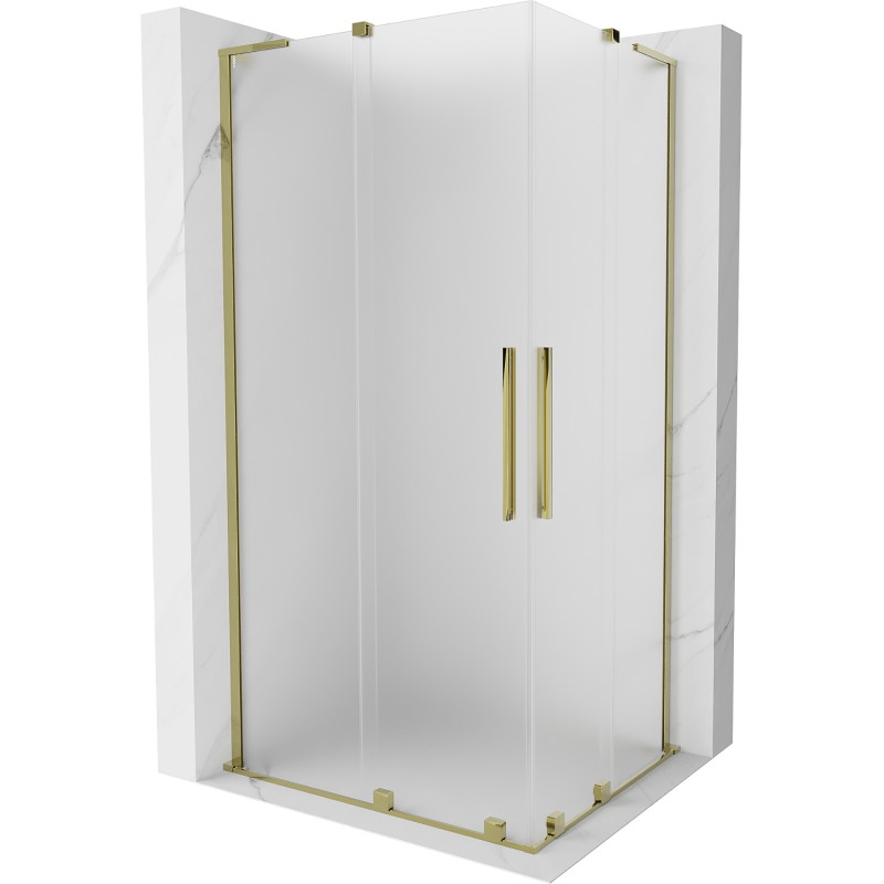 Mexen Velar L Duo liugleva dušikabiin 100 x 90 cm, matt, kuldne - 871-100-090-02-33-50