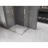 Mexen Velar L Duo cabine de douche coulissante 90 x 80 cm, transparent, dorée - 871-090-080-02-03-50