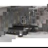 Mexen Velar L Duo douchecabine schuifdeur 90 x 80 cm, transparant, goud - 871-090-080-02-03-50