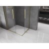 Mexen Velar L Duo cabine de douche coulissante 100 x 90 cm, transparent, doré brossé - 871-100-090-02-03-55