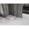 Mexen Velar L Duo kabina prysznicowa rozsuwana 100 x 90 cm, transparent, złota szczotkowana - 871-100-090-02-03-55