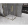 Mexen Velar L Duo kabina prysznicowa rozsuwana 90 x 80 cm, transparent, złota szczotkowana - 871-090-080-02-03-55