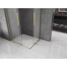 Mexen Velar L Duo kabina prysznicowa rozsuwana 90 x 80 cm, szron, złota szczotkowana - 871-090-080-02-33-55