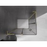 Mexen Velar L Duo kliznička kabina za tuširanje, klizna 90 x 80 cm, grafitna, zlatna matirana - 871-090-080-02-43-55