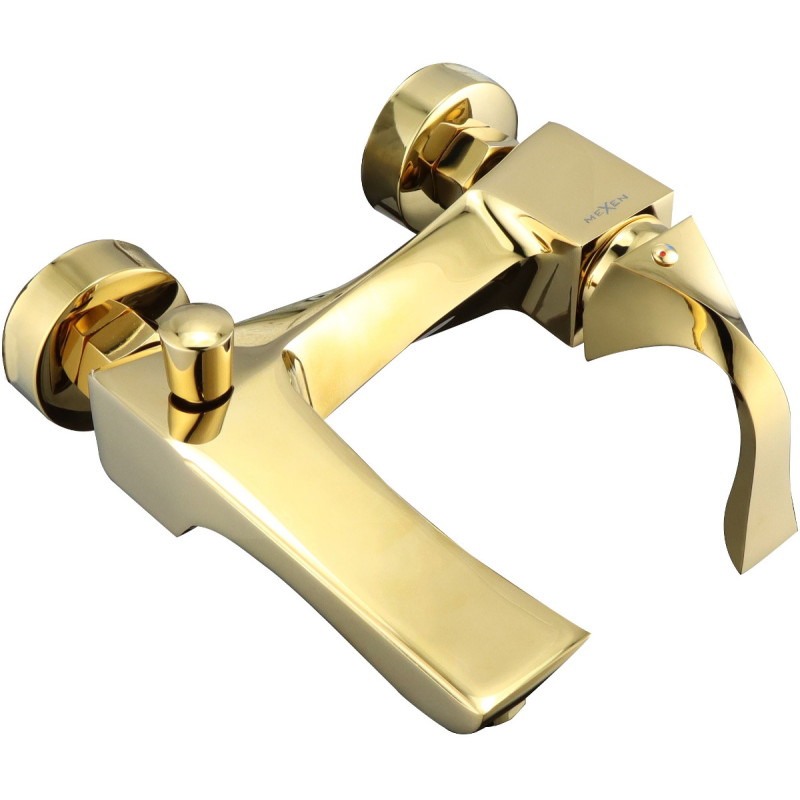 Mexen Estrella DQ02 bathtub set, gold - 72313DQ02-50