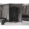 Mexen Velar L Duo lükand dušikabiin 90 x 80 cm, grafiit, roosa kuld - 871-090-080-02-43-60
