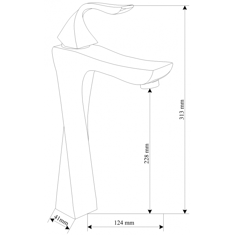 Mexen Estrella R02 badset, chroom - 72313R02-00