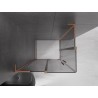 Mexen Velar L Duo kabina prysznicowa rozsuwana 100 x 90 cm, grafit, miedź szczotkowana - 871-100-090-02-43-65