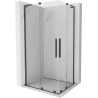 Mexen Velar L Duo cabine de douche coulissante 90 x 80 cm, transparent, gris canon brossé - 871-090-080-02-03-66