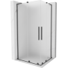Mexen Velar L Duo kabina prysznicowa rozsuwana 100 x 90 cm, szron, gun gray szczotkowany - 871-100-090-02-33-66