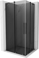 Mexen Velar L Duo klizni tuš kabina 100 x 90 cm, grafit, četkani gun gray - 871-100-090-02-43-66