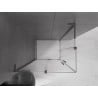 Mexen Velar L Duo cabine de douche coulissante 90 x 80 cm, transparente, gris canon brossé - 871-090-080-02-03-66