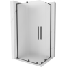 Mexen Velar L Duo lükandusega dušinurk 90 x 80 cm, matt, harjatud gun gray - 871-090-080-02-33-66