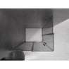 Mexen Velar L Duo sliding shower cabin 100 x 90 cm, graphite, brushed gun gray - 871-100-090-02-43-66