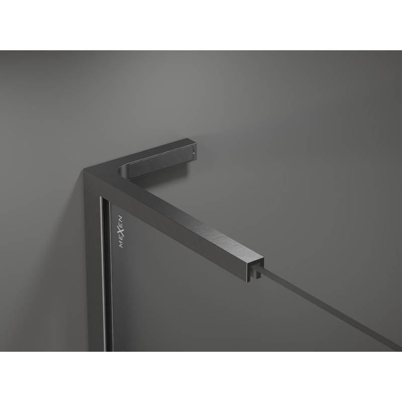 Mexen Velar L Duo kabina prysznicowa rozsuwana 100 x 90 cm, szron, gun gray szczotkowany - 871-100-090-02-33-66