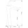 Mexen Estrella R02 vannikomplekt, must - 72313R02-70
