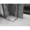 Mexen Velar L Duo kabina prysznicowa rozsuwana 90 x 80 cm, transparent, czarna - 871-090-080-02-03-70
