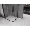 Mexen Velar L Duo cabine de douche coulissante 100 x 90 cm, transparent, noir - 871-100-090-02-03-70