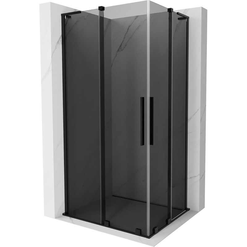 Mexen Velar L Duo liugduššikabiin 100 x 90 cm, grafiit, must - 871-100-090-02-43-70