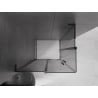 Mexen Velar L Duo kabina prysznicowa rozsuwana 100 x 90 cm, grafit, czarna - 871-100-090-02-43-70