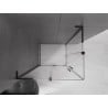 Mexen Velar L Duo cabine de douche coulissante 100 x 90 cm, transparent, noir - 871-100-090-02-03-70