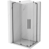 Mexen Velar L Duo sliding shower cabin 100 x 90 cm, transparent, gun metal - 871-100-090-02-03-95
