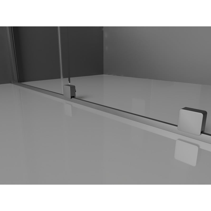 Mexen Velar L Duo kabina prysznicowa rozsuwana 90 x 80 cm, szron, gun metal - 871-090-080-02-33-95