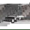 Mexen Velar L Duo douchecabine schuifbaar 100 x 90 cm, transparant, geborsteld nikkel - 871-100-090-02-03-97