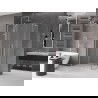 Mexen Velar L Duo Duschkabine, 100 x 90 cm, matt, gebürstetes Nickel - 871-100-090-02-33-97