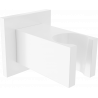 Mexen Cube douchehouder, wit - 79350-20