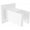 Mexen Cube shower holder, white - 79350-20